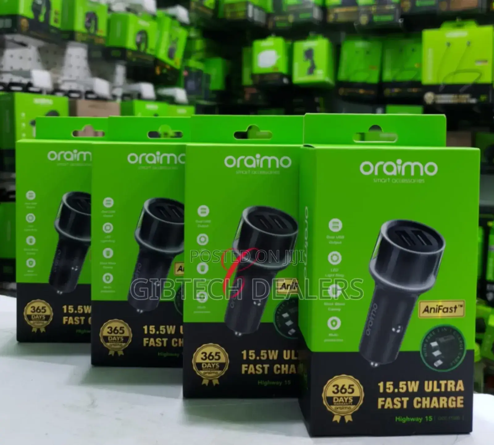 Oraimo Highway 15 Occ1152d+94 15.5w Ultra Fast Car Charger