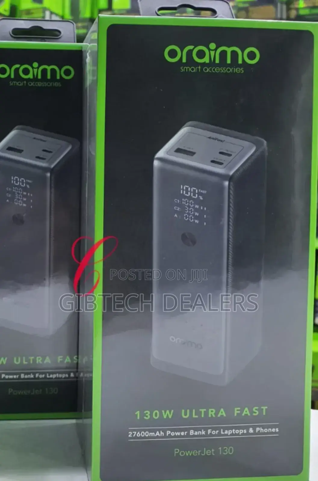 Oraimo Powerjet Oob-727sq 130w 27600mah Power Bank