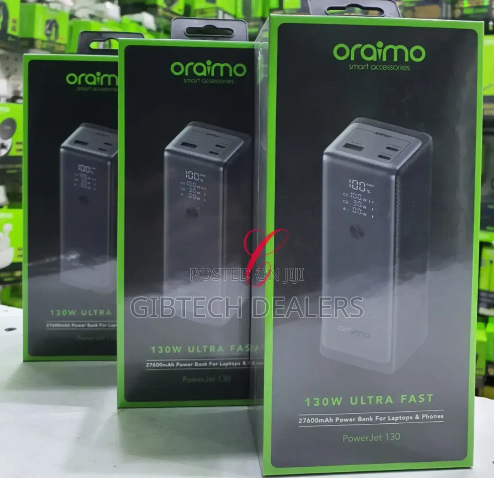 Oraimo Power Jet 130w 27600mah Power Bank Laptop and Phone