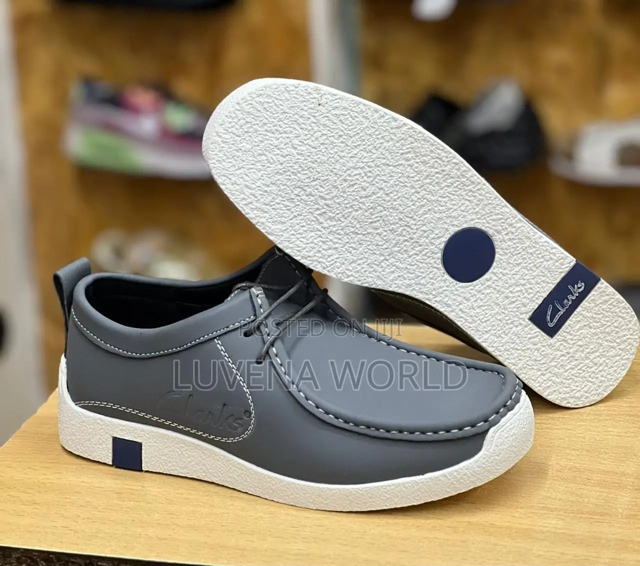 Leather Clarks