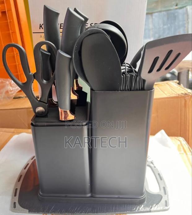 Silicon Spoons 19pcs -Black,Grey,Green - main view