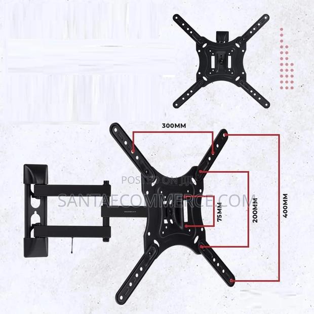 14-55" Tilt Swivel Full Motion Wall Mount Swing Tv Bracket - main view