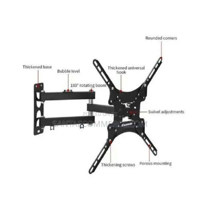 14-55" Tilt Swivel Full Motion Wall Mount Swing Tv Bracket