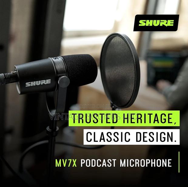 Shure MV7X XLR Podcast Microphone - main view