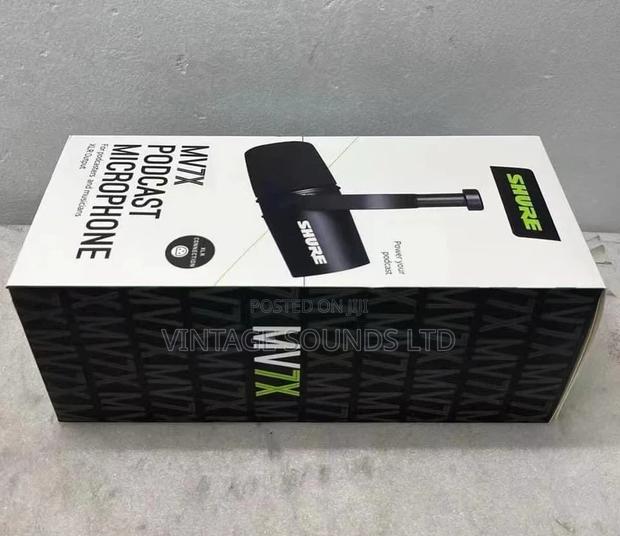 Shure Mv7x XLR Podcast Vocal Recording Microphone - thumbnail 2