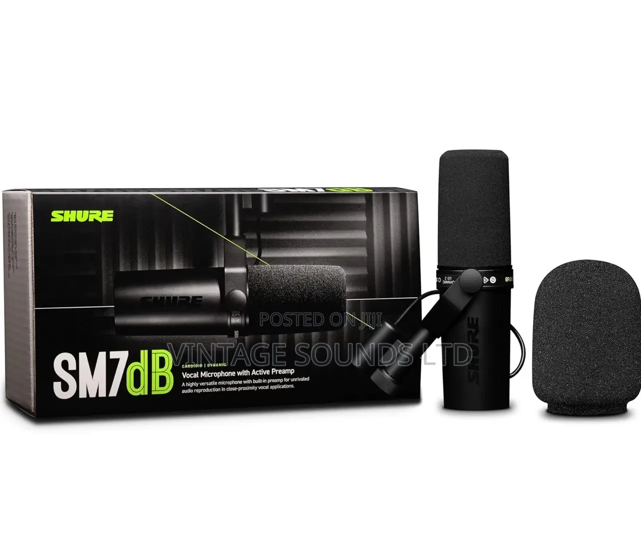 Shure Sm7db Dynamic Vocal Microphone W/Built-in Preamp