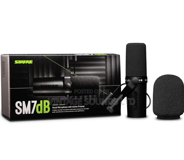 Shure Sm7db Dynamic Vocal Microphone W/Built-in Preamp