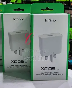 Infinix XC09 18W Type C Kit With 3A Type C Charging Cable