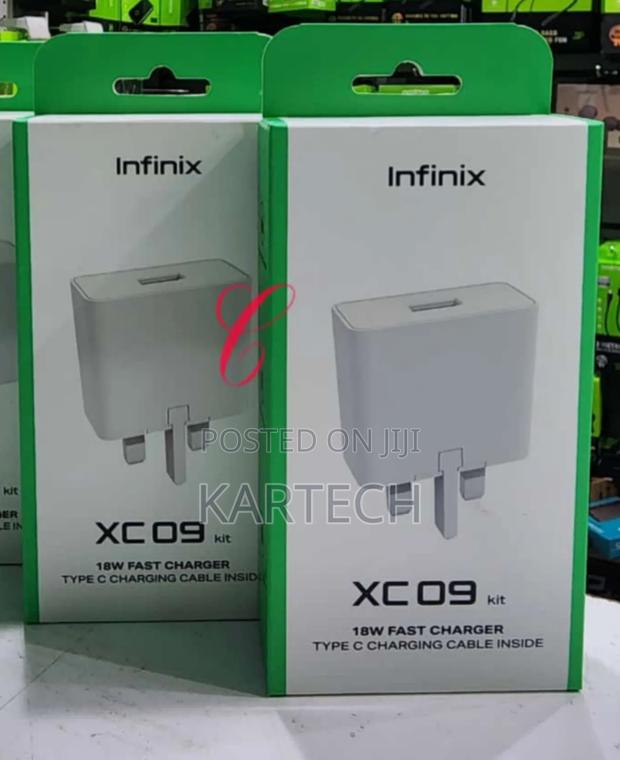 Infinix XC09 18W Type C Kit With 3A Type C Charging Cable - thumbnail 2