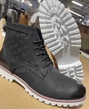 Louis Vuitton Leather Casual Boots Shoes for Men