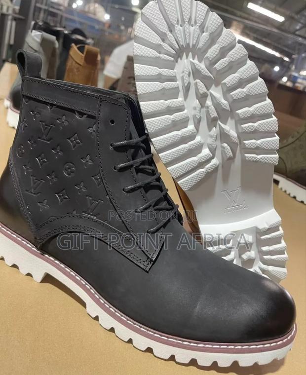 Louis Vuitton Leather Casual Boots Shoes for Men - thumbnail 2