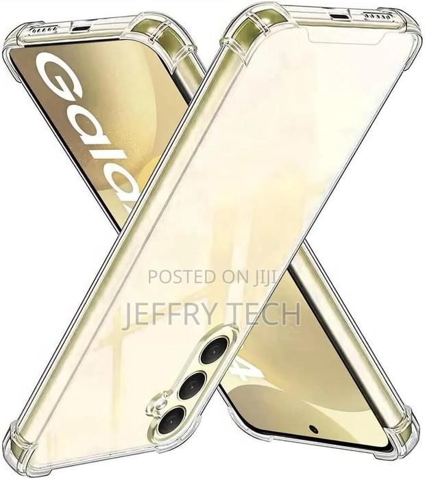 Case For Samsung Galaxy S24, Transparent Protective Case Wit - thumbnail 2