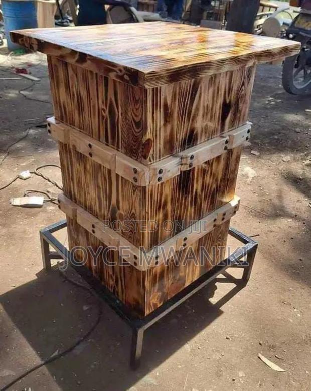 Bar High Pallet Table, Square  - main view