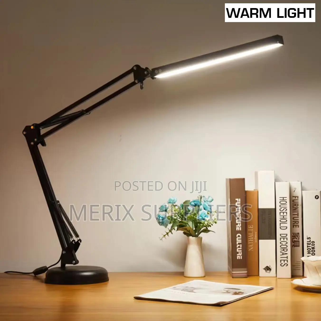 Adjustable Dimmable Usb Led Desk Lamp – With Base