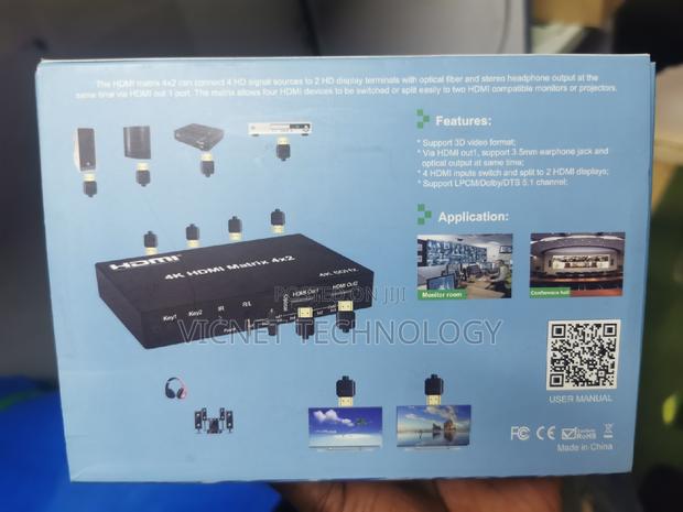  HDMI Matrix Switch With Fibre Optic - thumbnail 2