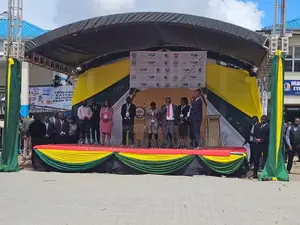 Stage/ Raised Dias With Backdrop for Hire