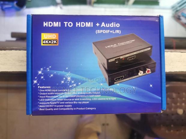 HDMI Audio Extractor With Rca and Optical
