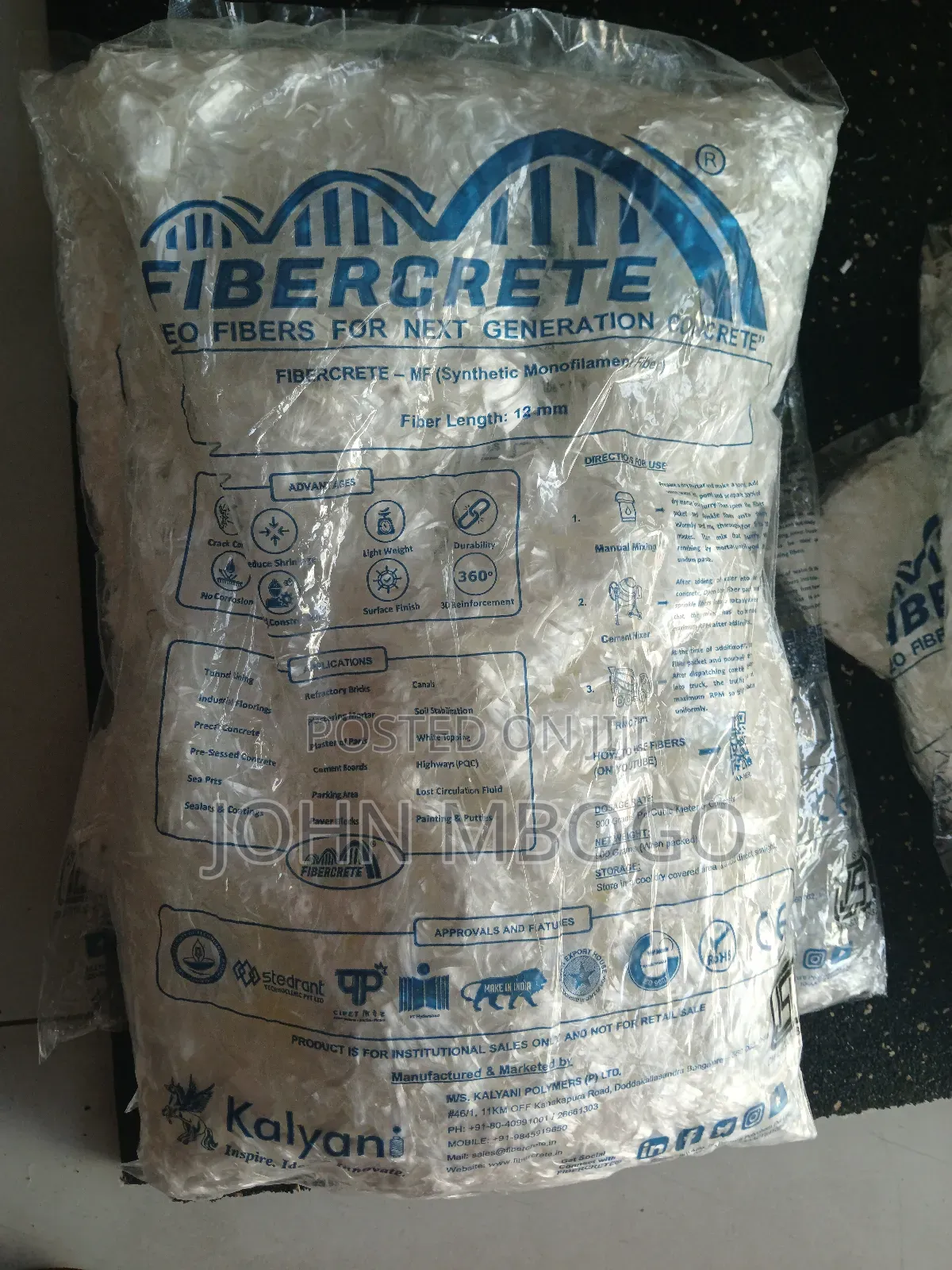 Fibercrete -Concrete Fibermesh