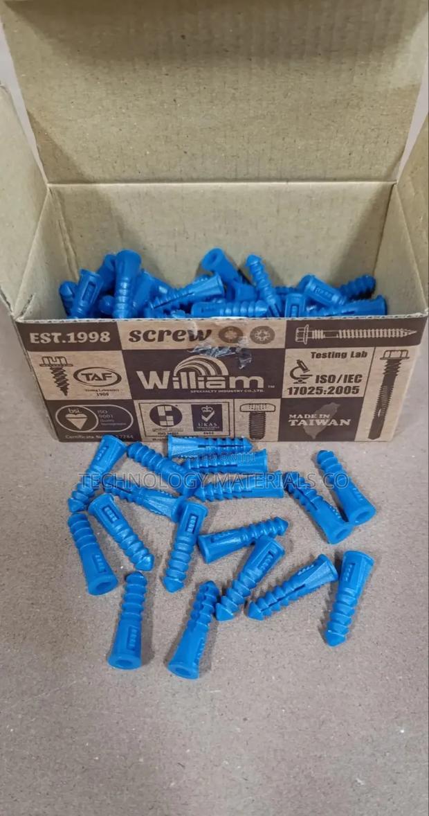 Wall Plug/Anchor,Blue,(100pcs/Box) 32mm. - main view