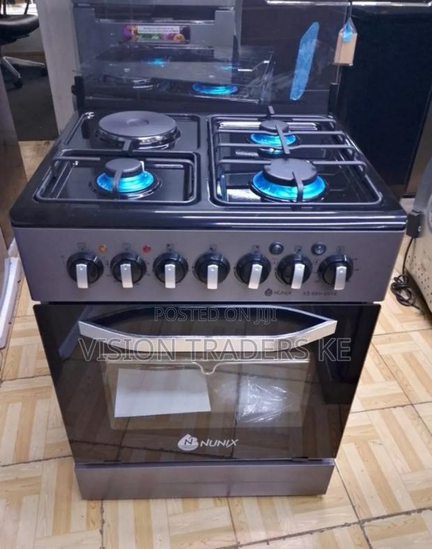 Nunix 60 by 60 Cooker With Electric Oven 3G+1E