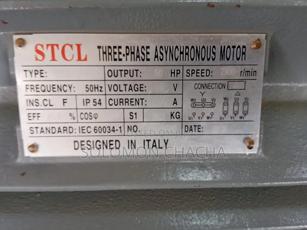 Stcl Italy 50hp 3 Phase High Speed Electric Motor