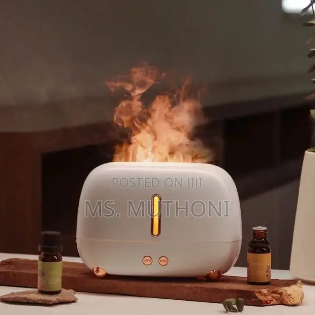 Portable Colorful Cool Mist USB LED Room Fire Flame Humidifi