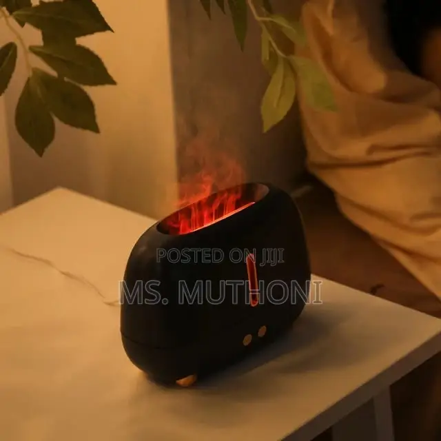 Portable Colorful Cool Mist USB LED Room Fire Flame Humidifi