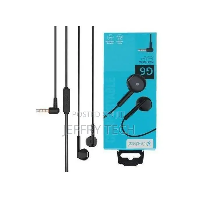 Celebrat G6 Wired Heavy Bass Earphones