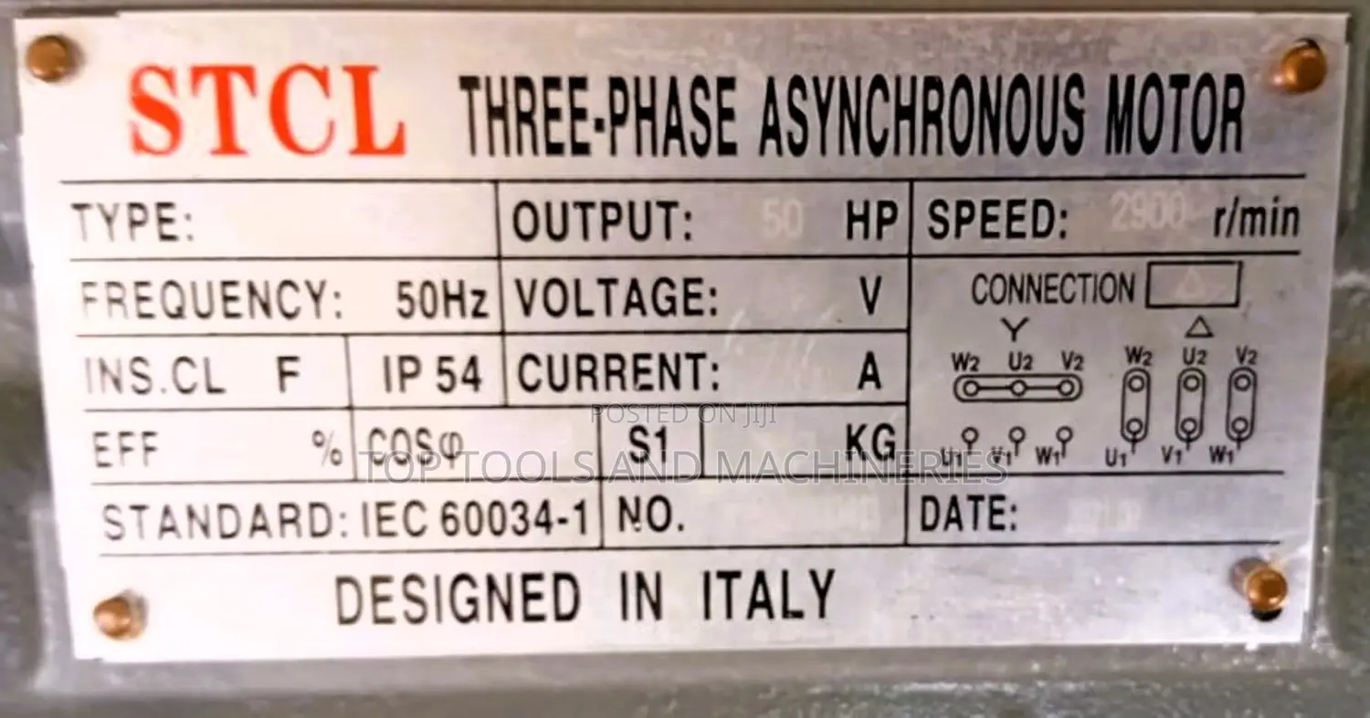 STCL Italy 50hp 3 Phase High Speed Electric Motor