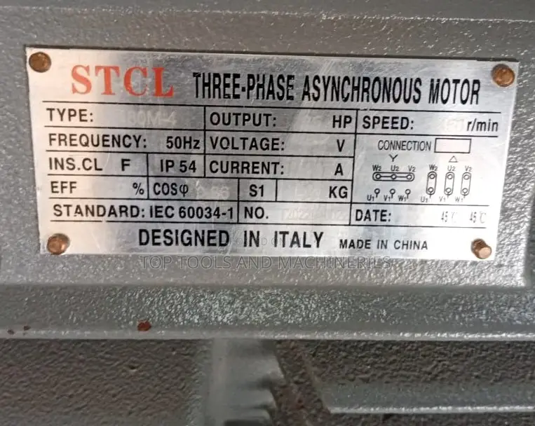STCL Italy 60hp 3 Phase High Speed Electric Motor