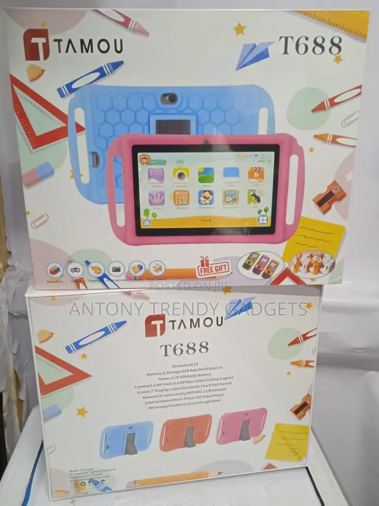 TAMOU T688 Kids Tablet: Android 10 Learning Entertainment