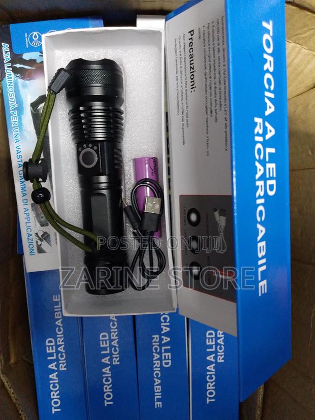 P50 Rechargeable Torch, Zooming Light 3 Different Lights - main view