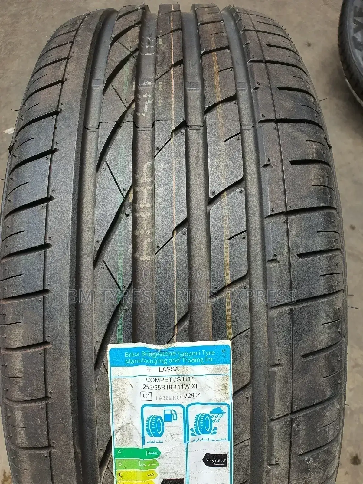 255 /55 R19 Lassa Tyres (Turkey)