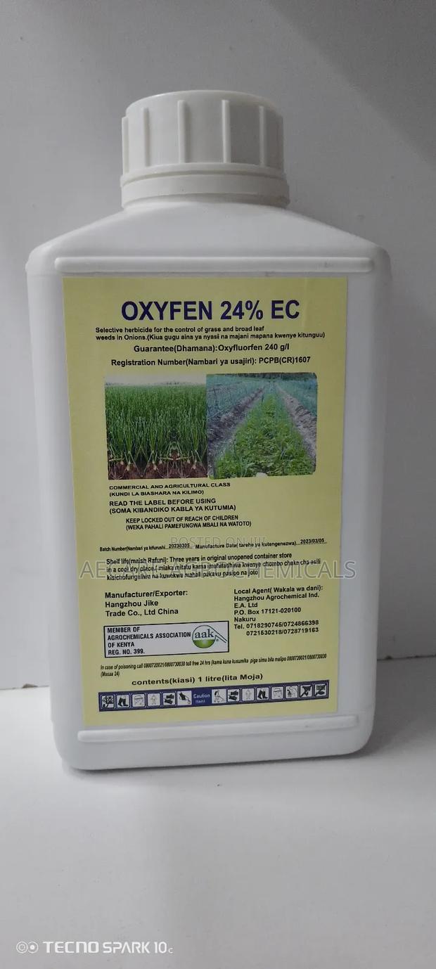 Oxyfen Herbicide 24% Ec Pre-Emergence Onion 1litre - main view