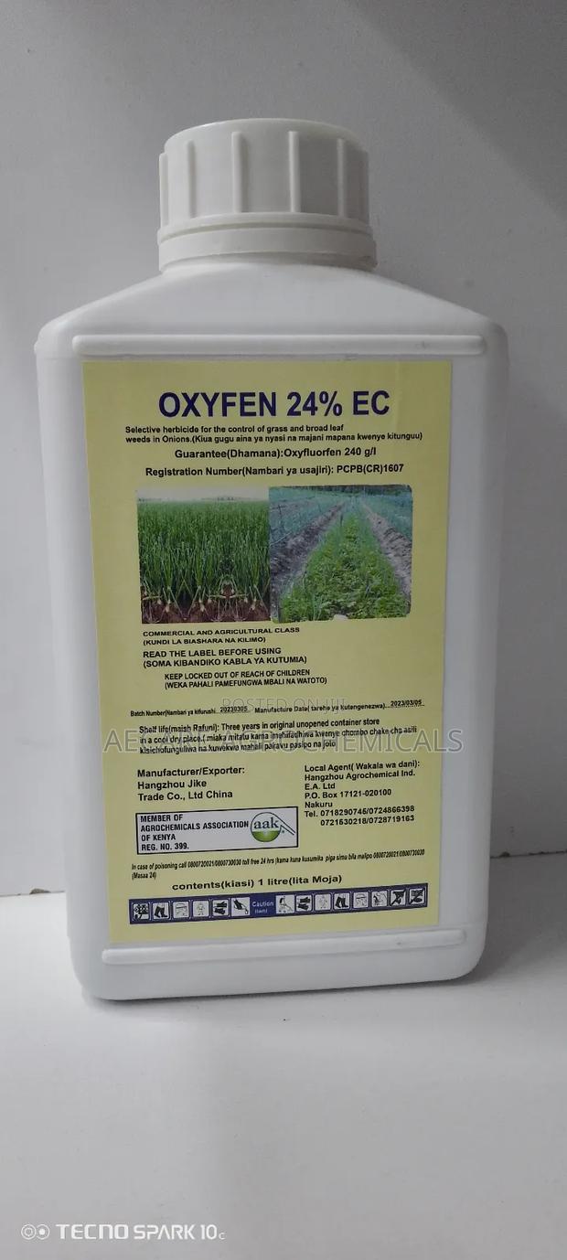 Oxyfen Herbicide 24% Ec Pre-Emergence Onion 1litre - thumbnail 2