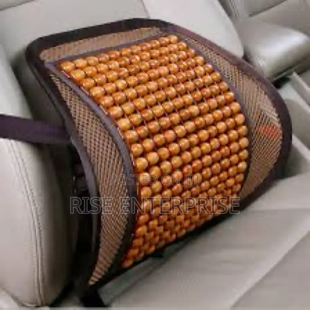 Lumbar Beaded Backrest- Support for Car Seat or Office Chair