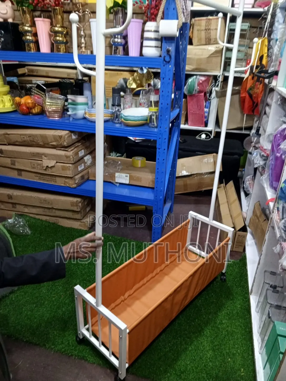 Portable Bedroom Clothes Rack Wheels Nordic Clothing Rack