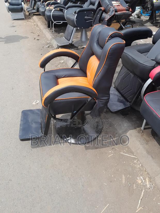 Yellow Adjustable Barber Chairs
