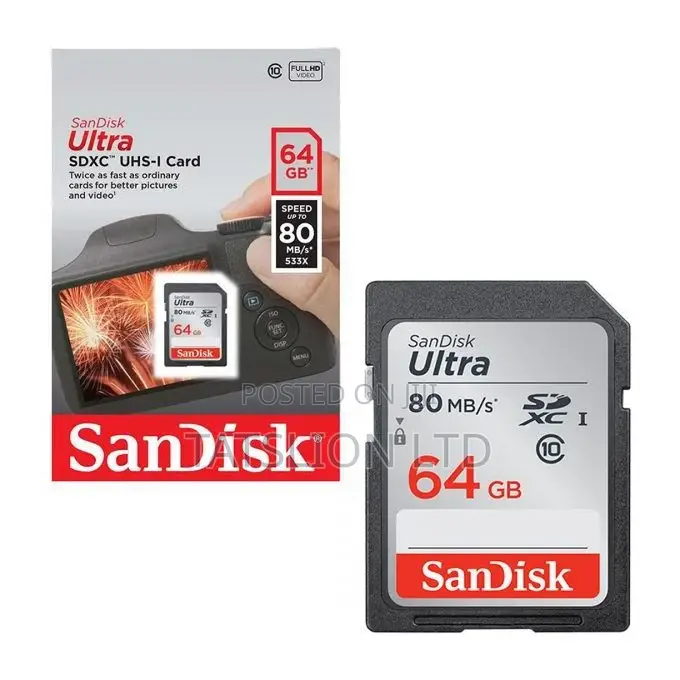 Sandisk 64gb Ultra Camera Sd Card