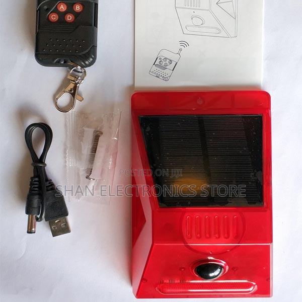 Solar Alarm With Remote - Siren Sound Alert