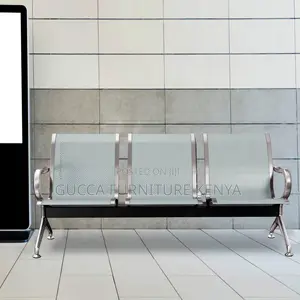 Lobby Bench Seating With Arms for Bank, Hospital, Barbershop