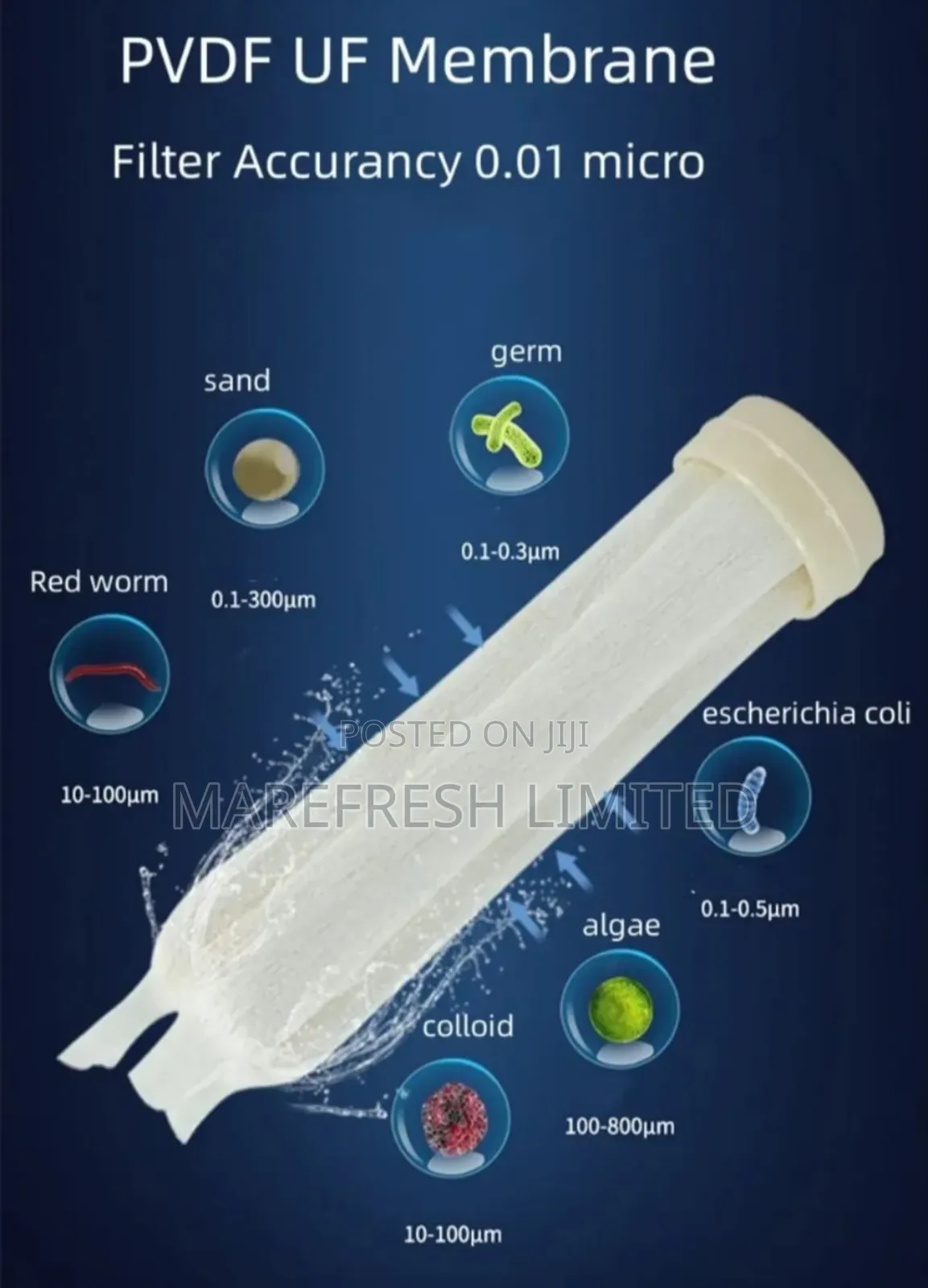 Uf Ultrafiltration 1000 LPH Stainless Steel