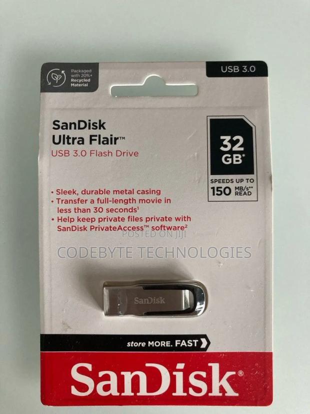 Sandisk Ultra Flair 3.0 USB Flash Drive 32GB - main view