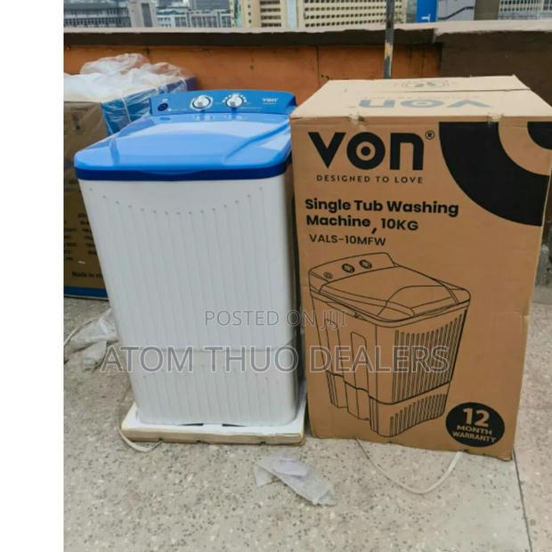 Von 10kgs Single Tub Top Load Washing Machine