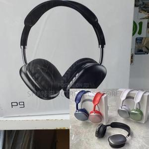 Bluetooth Headphones (Black)<>P9 Wireless Bluetooth Headset - thumbnail 2