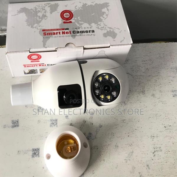 Wifi Ip Cameracctv 360 Degree V380 Dual Lens 2mp Bulb Camera