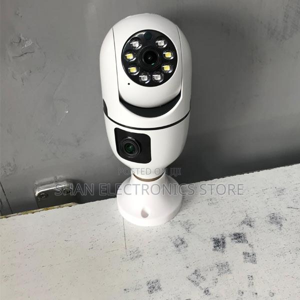 Wifi Smart Camera V380 Pro>.Dual Lens CCTV Bulb Camera