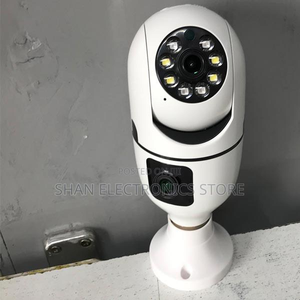 V380 PTZ Bulb >> 360 Degree Dual Lens CCTV Bulb Camera