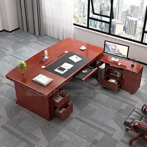 Modern Luxury Wood L Shaped Ceo Boss Desk