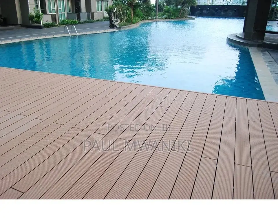 Outdoor Wood Plastic Composite 3D Embossed WPC Flooring